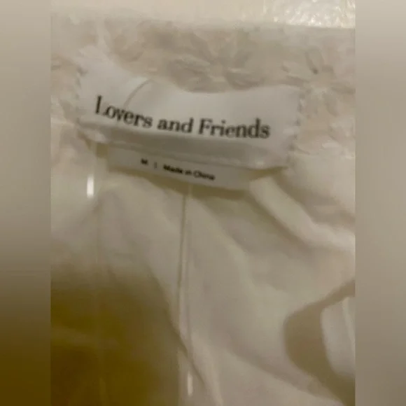 Lovers + Friends Lang Cropped Top in White - Picture 7 of 9